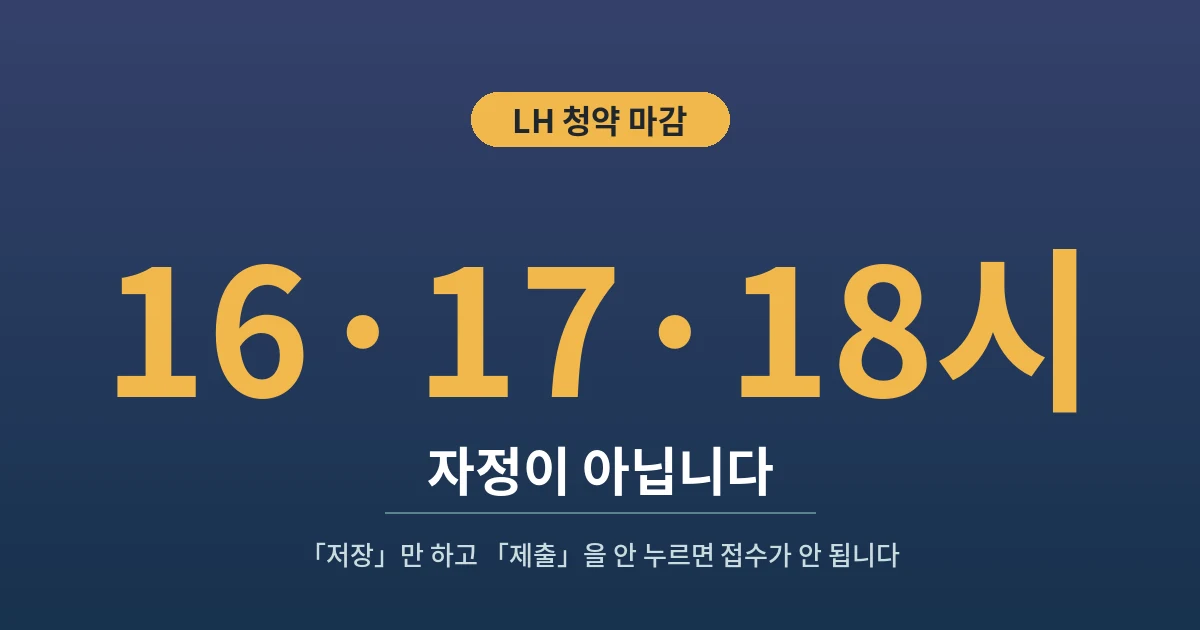 16·17·18시 - 자정이 아닙니다