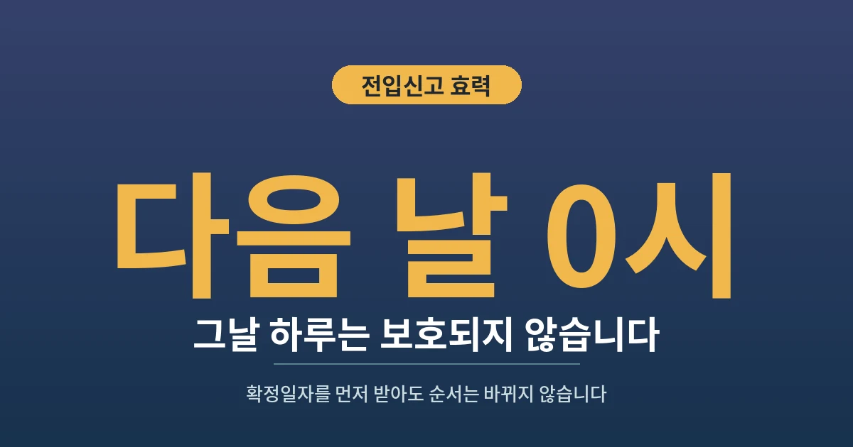 다음 날 0시 - 그날 하루는 보호되지 않습니다