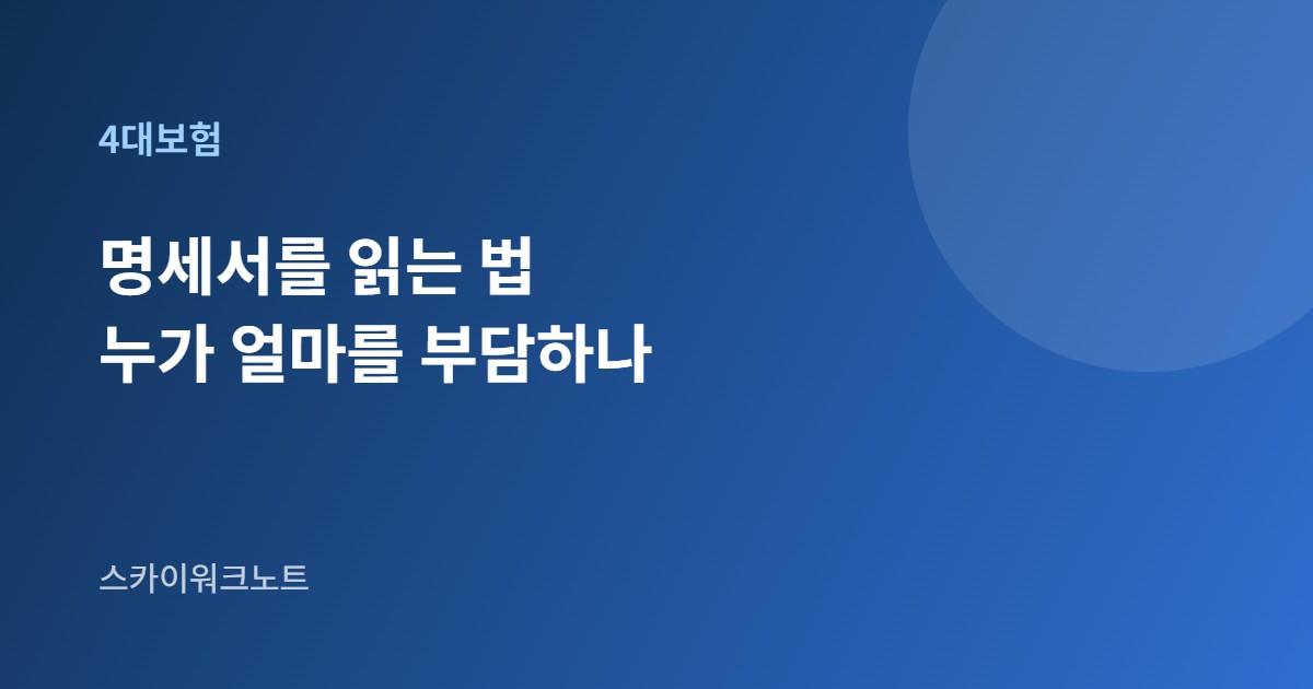 4대보험 요율 안내 카드 이미지
